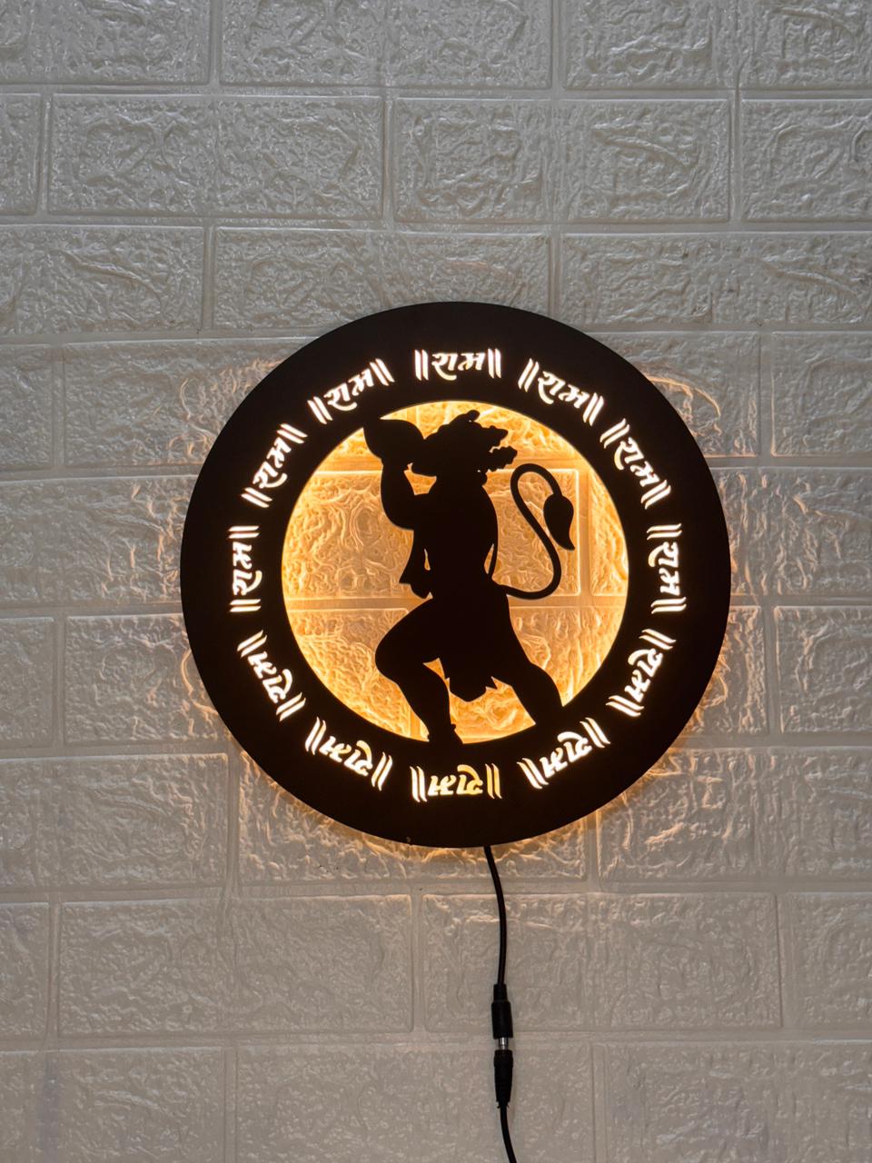 Hanuman Ji LED Wall Decor