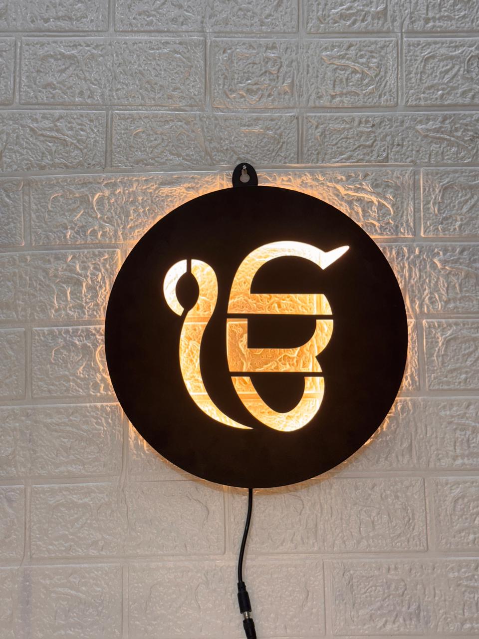 Ik Onkar LED Wall Decor