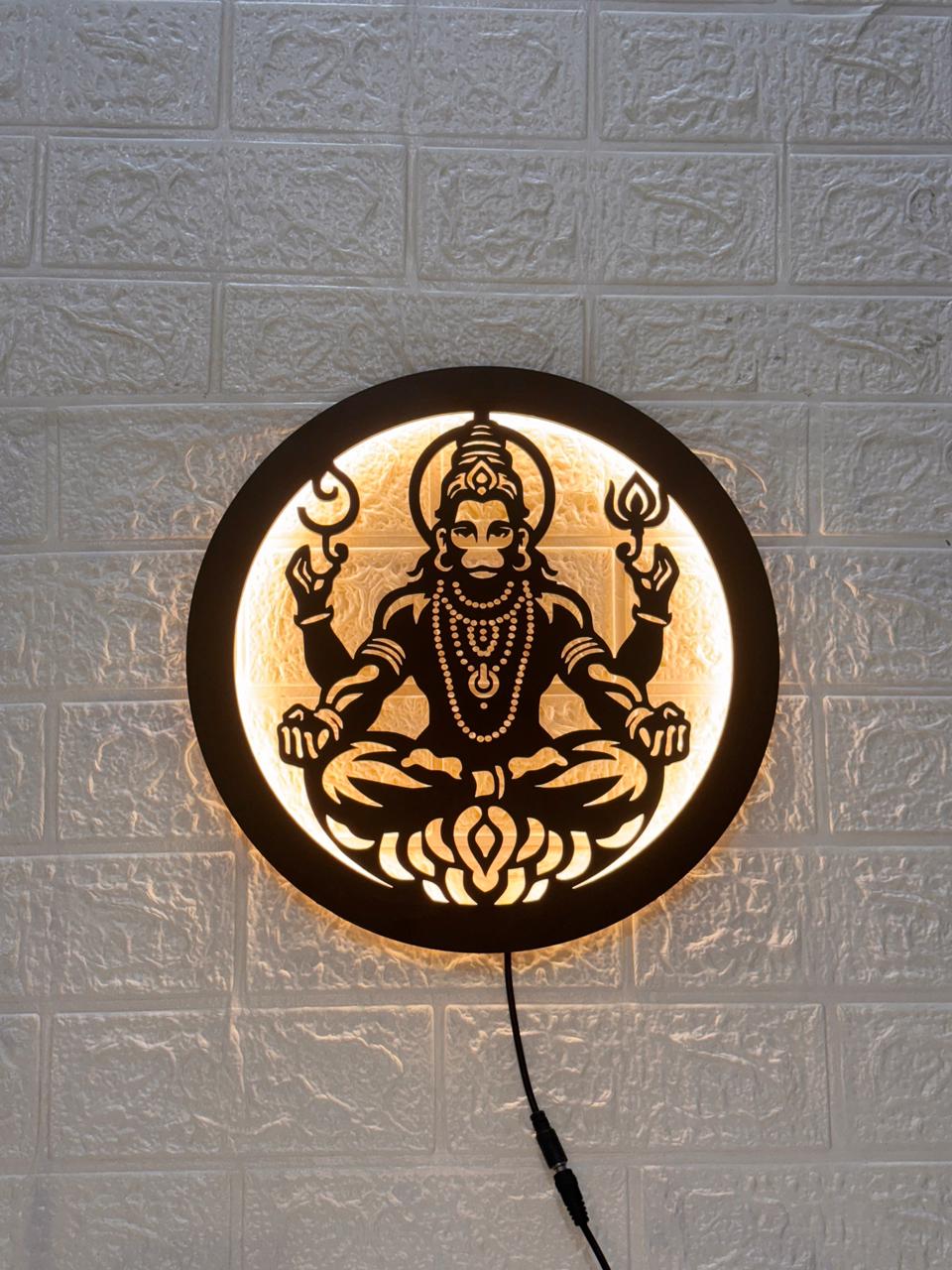 Veer Hanuman LED Wall Decor
