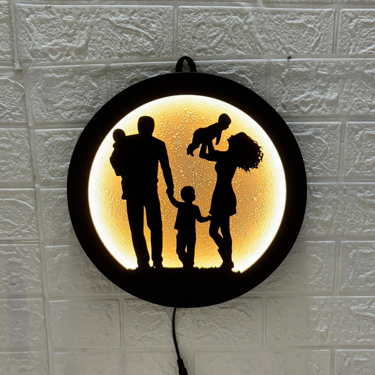 Happy Family LED Wall Decor