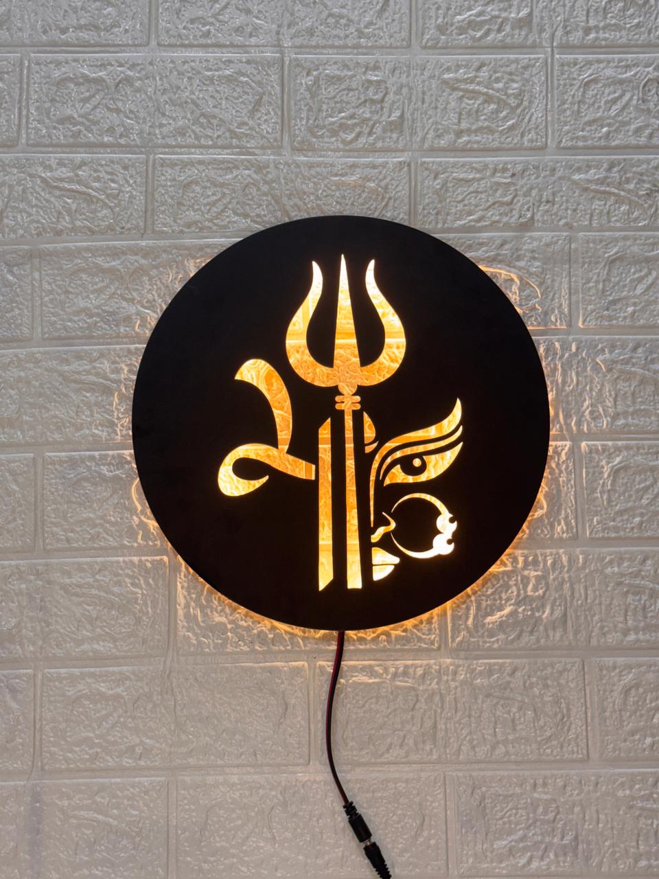 Shiva & Maa Durga LED Wall Decor