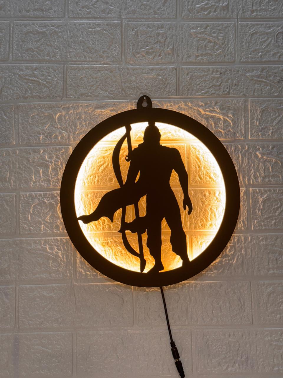 Jai Shri Ram LED Wall Decor