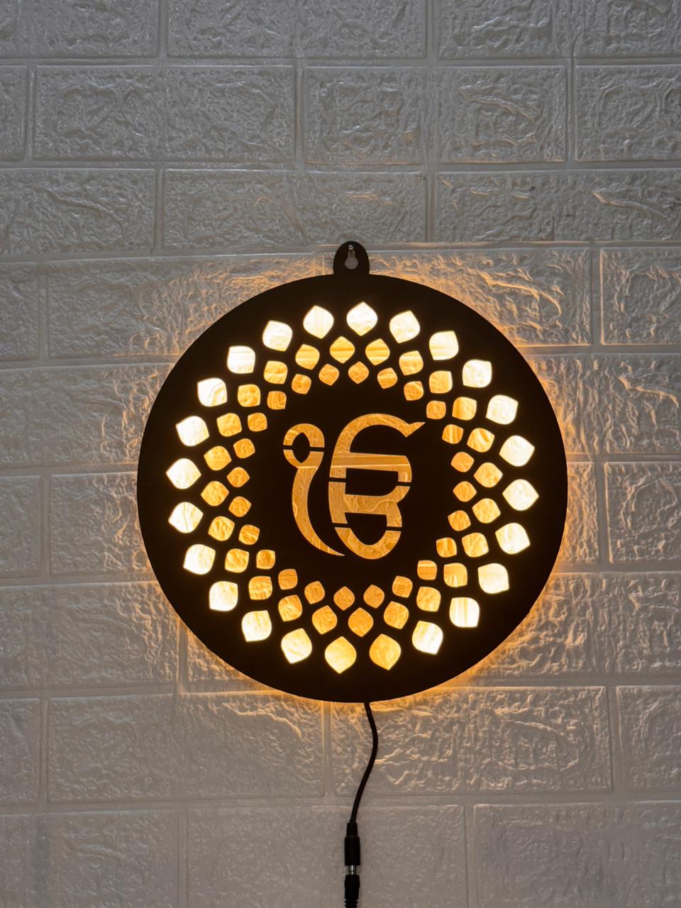 Ik Onkar Divine LED Wall Decor