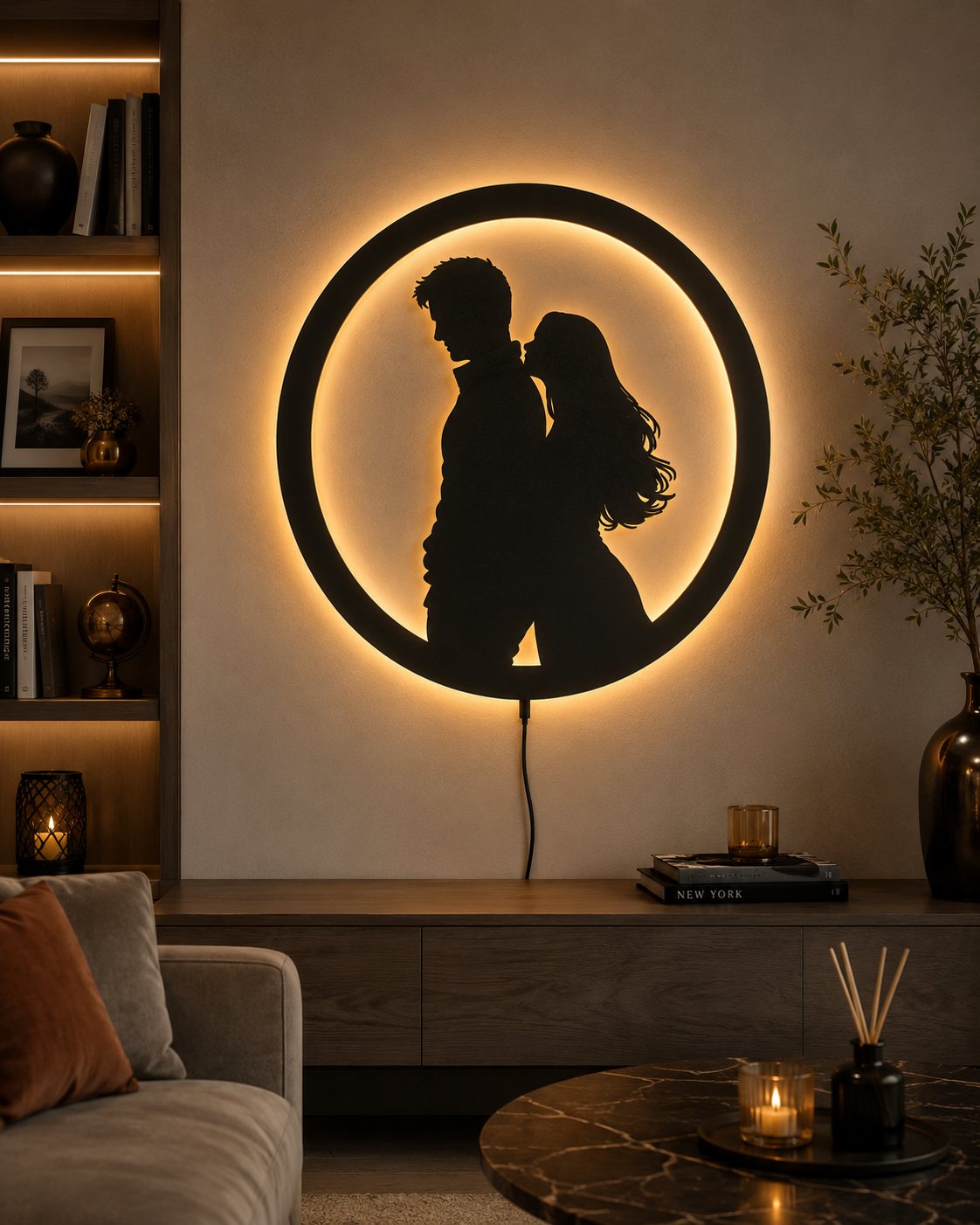 Together Forever LED Wall Art