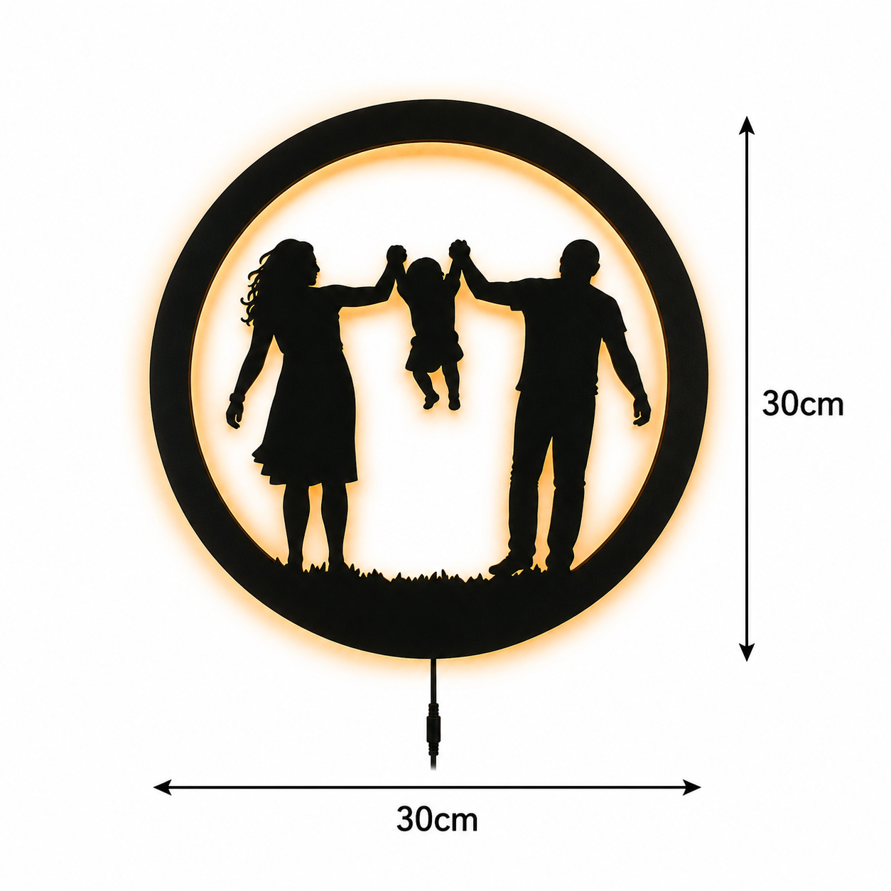Family Bond LED Wall Decor