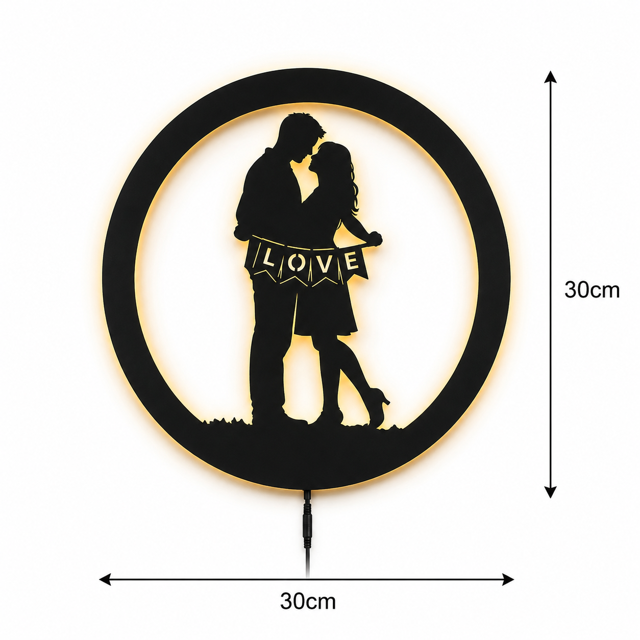 Couple Love LED Wall Decor Lamp