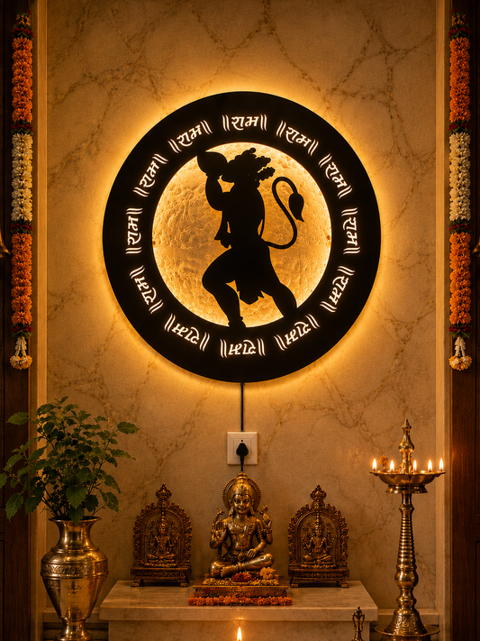 Hanuman Ji LED Wall Decor