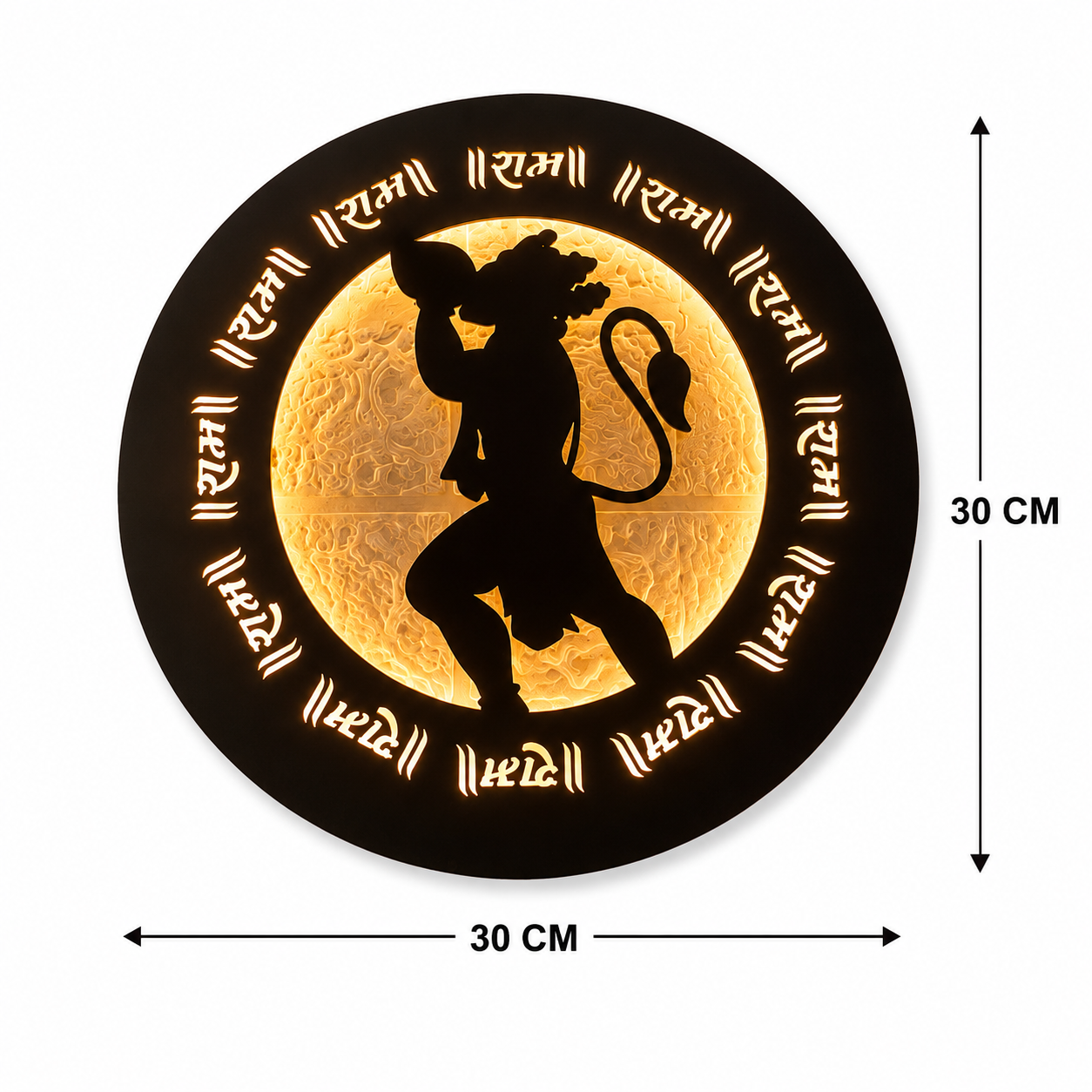 Hanuman Ji LED Wall Decor