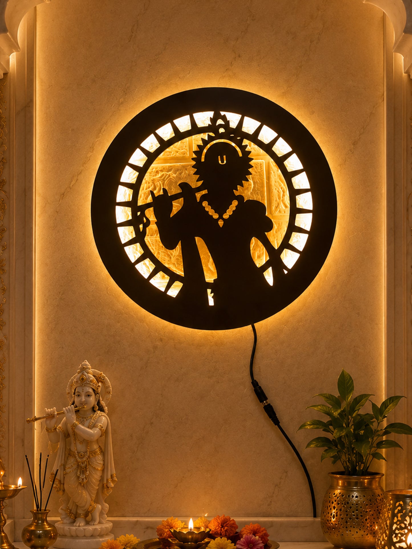 Krishna LED Wall Decor