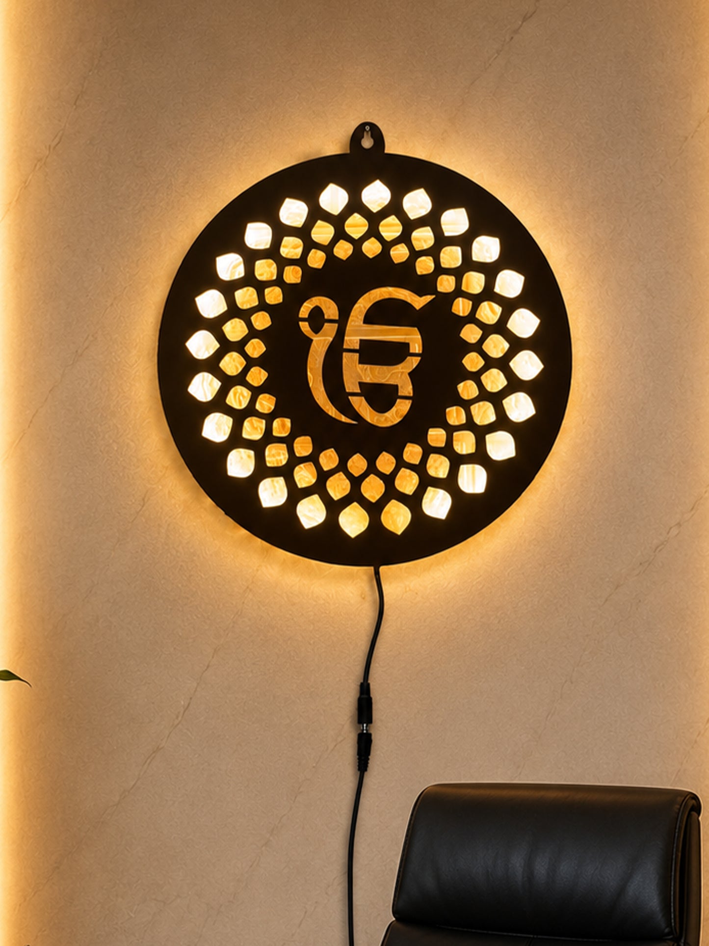 Ik Onkar Divine LED Wall Decor