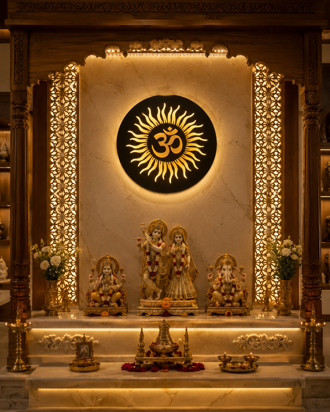 Om Sun LED Wall Decor