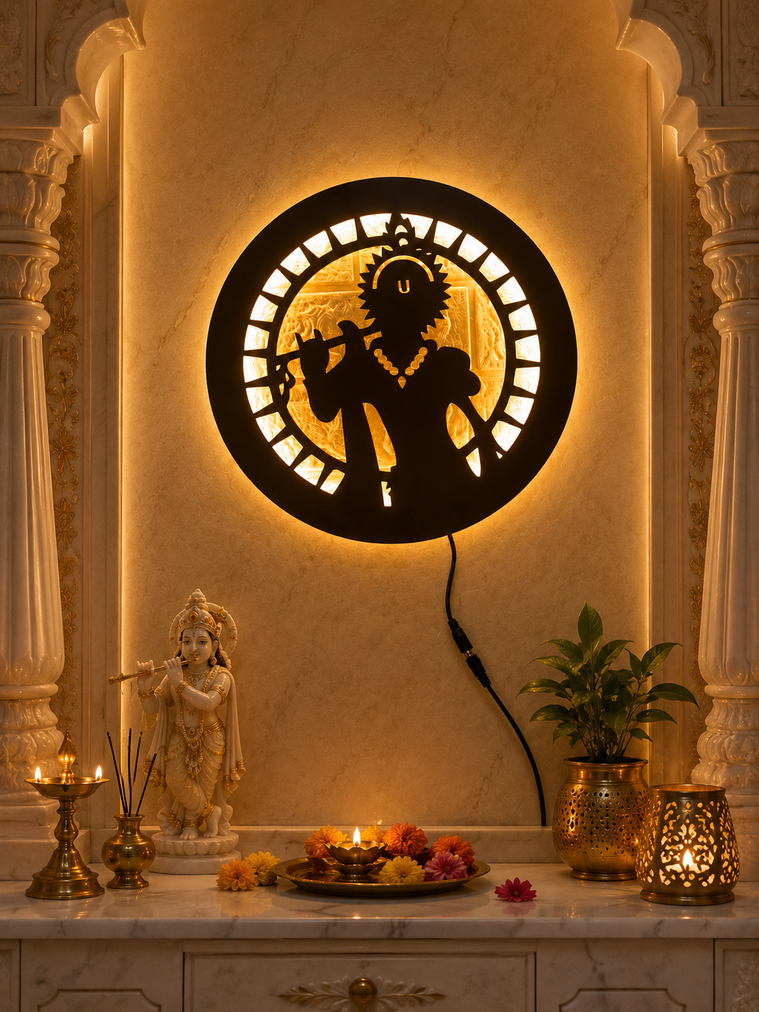 Krishna LED Wall Decor