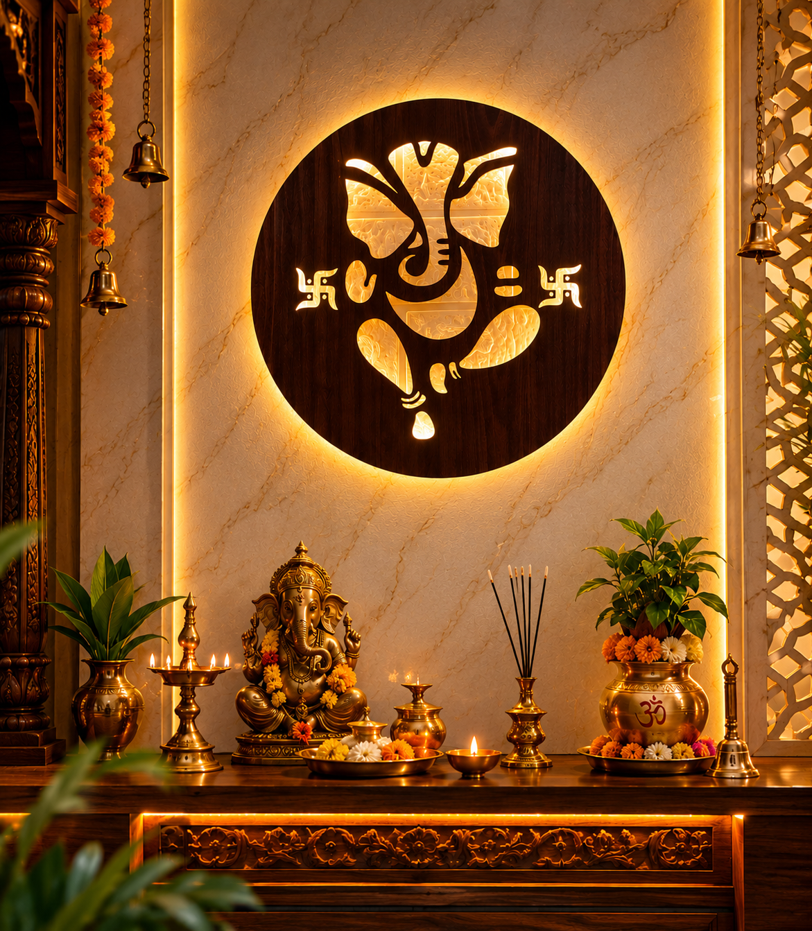 Ganpati LED Wall Decor