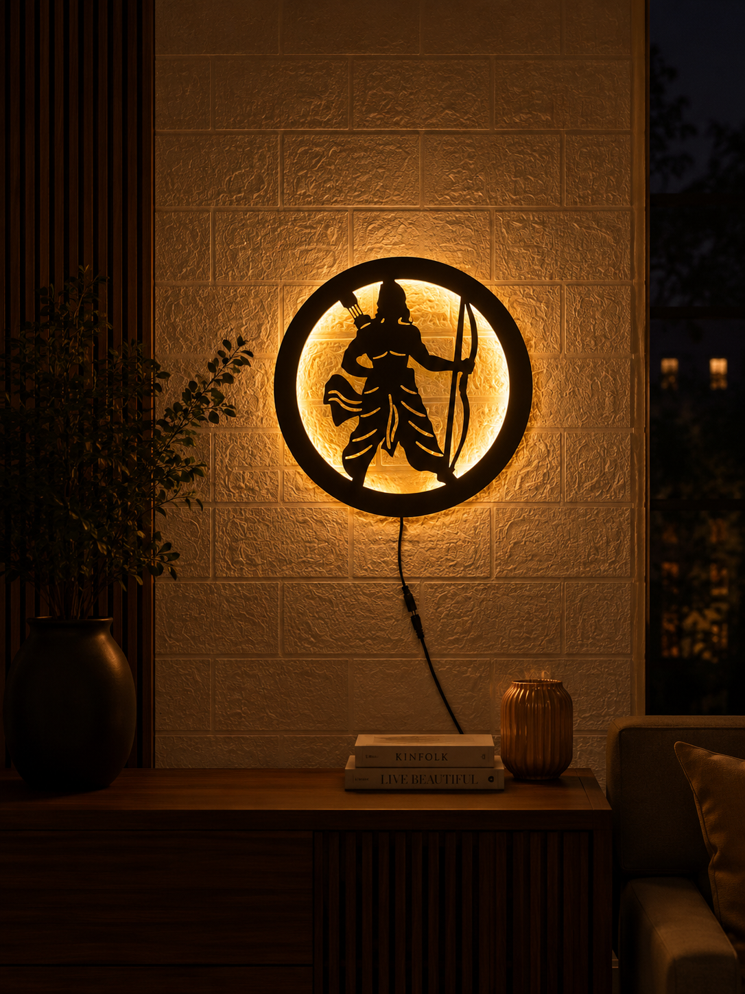 Shri Ram LED Wall Decor