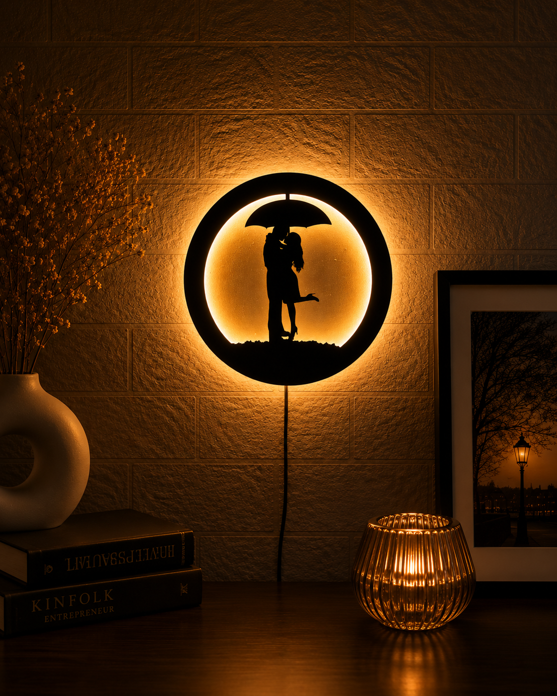 Couple LED Wall Decor