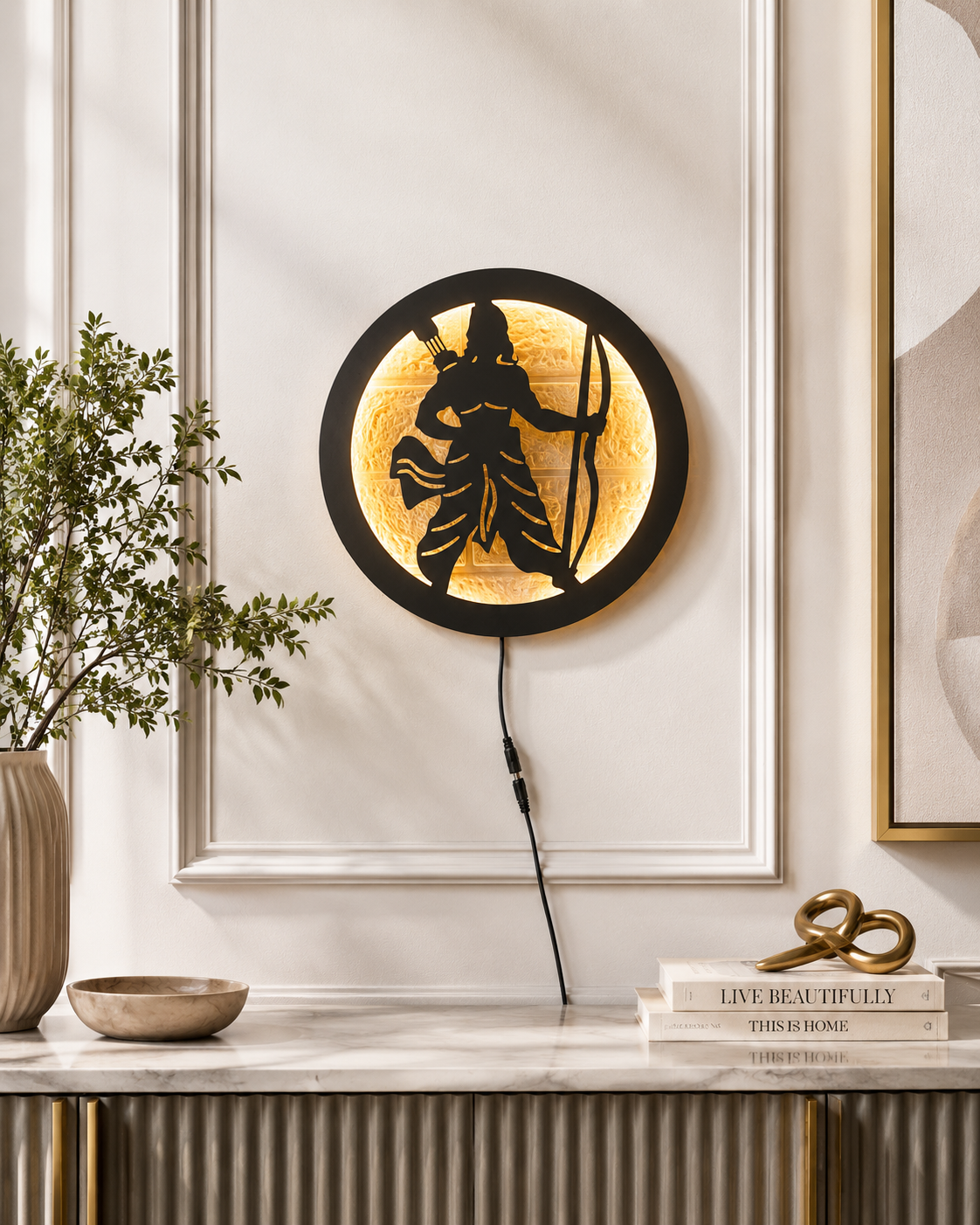 Shri Ram LED Wall Decor
