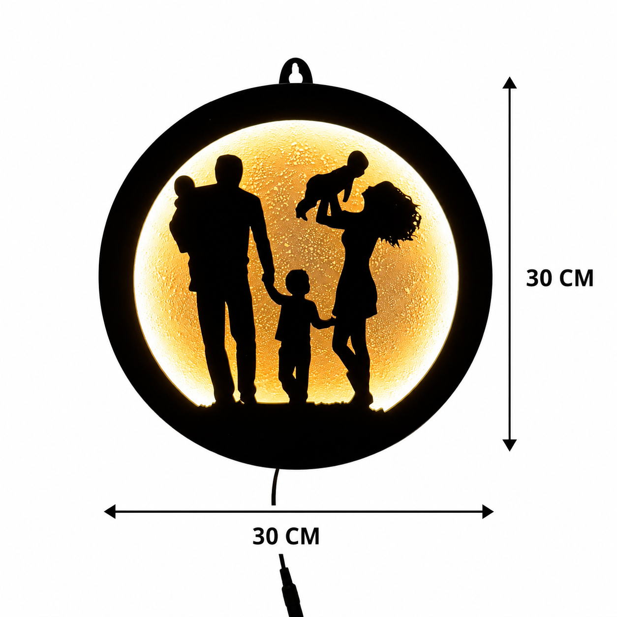 Happy Family LED Wall Decor