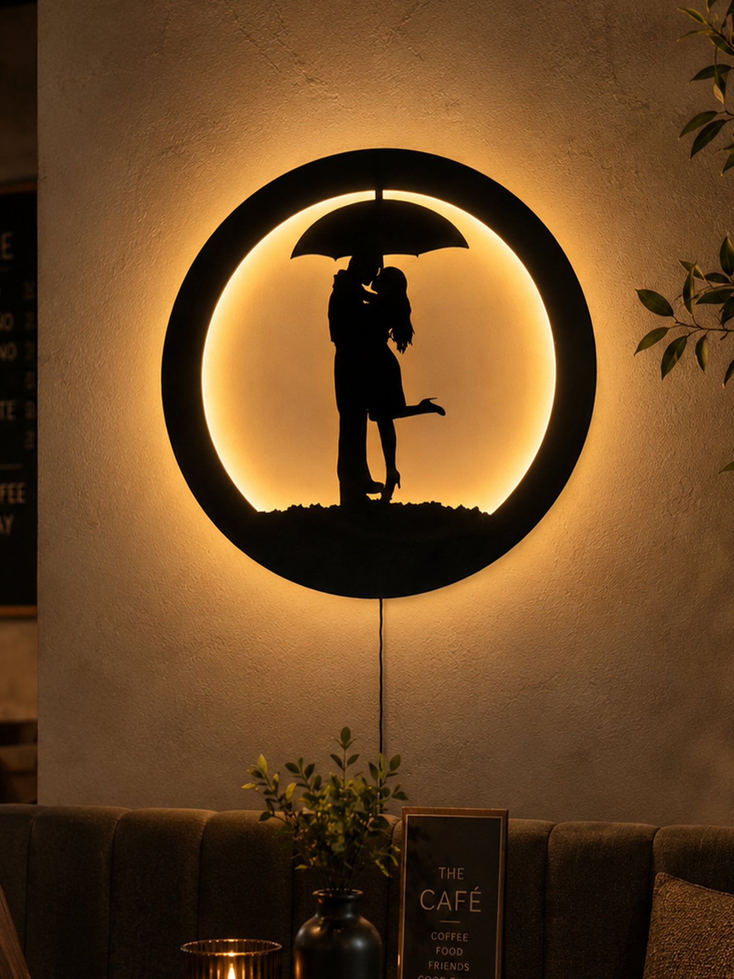 Couple LED Wall Decor