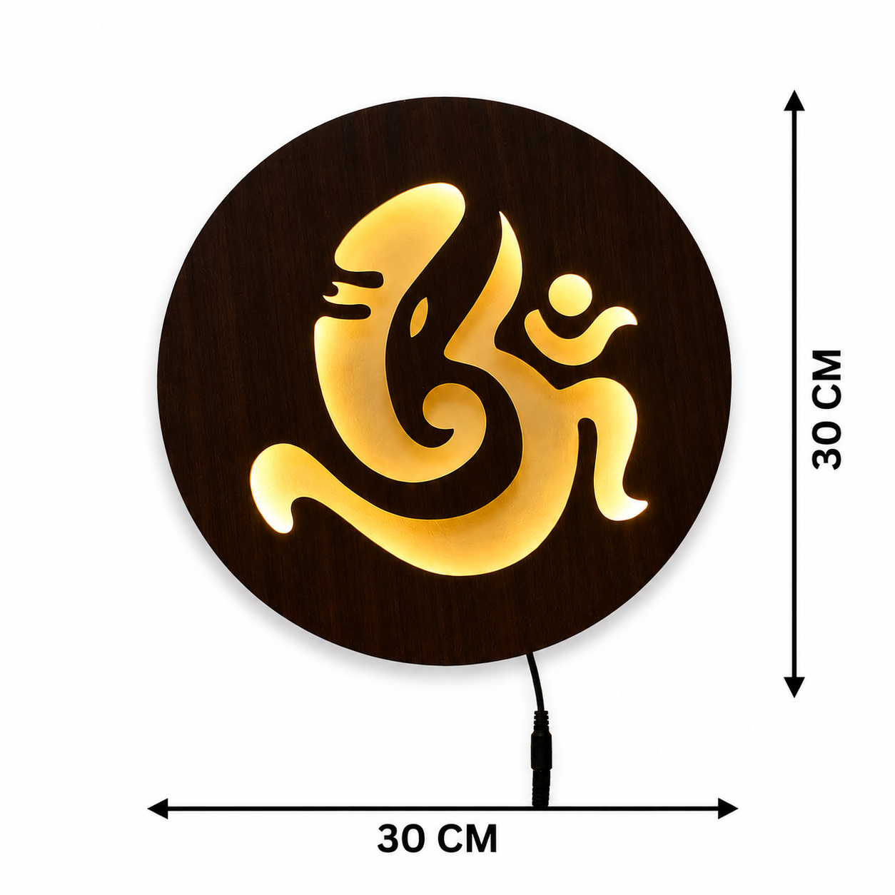 Om Ganesha LED Wall Decor