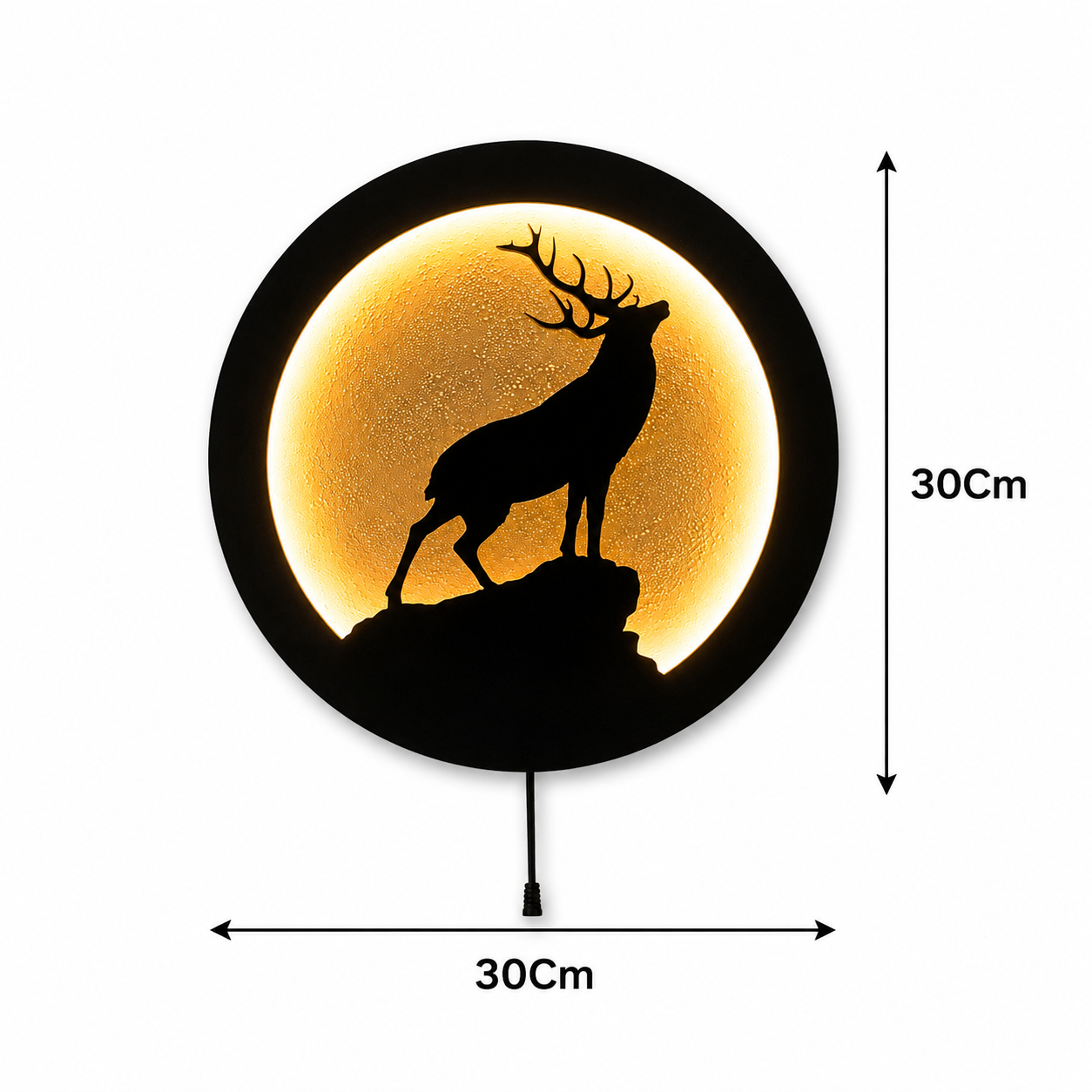 Deer Moon LED Wall Decor