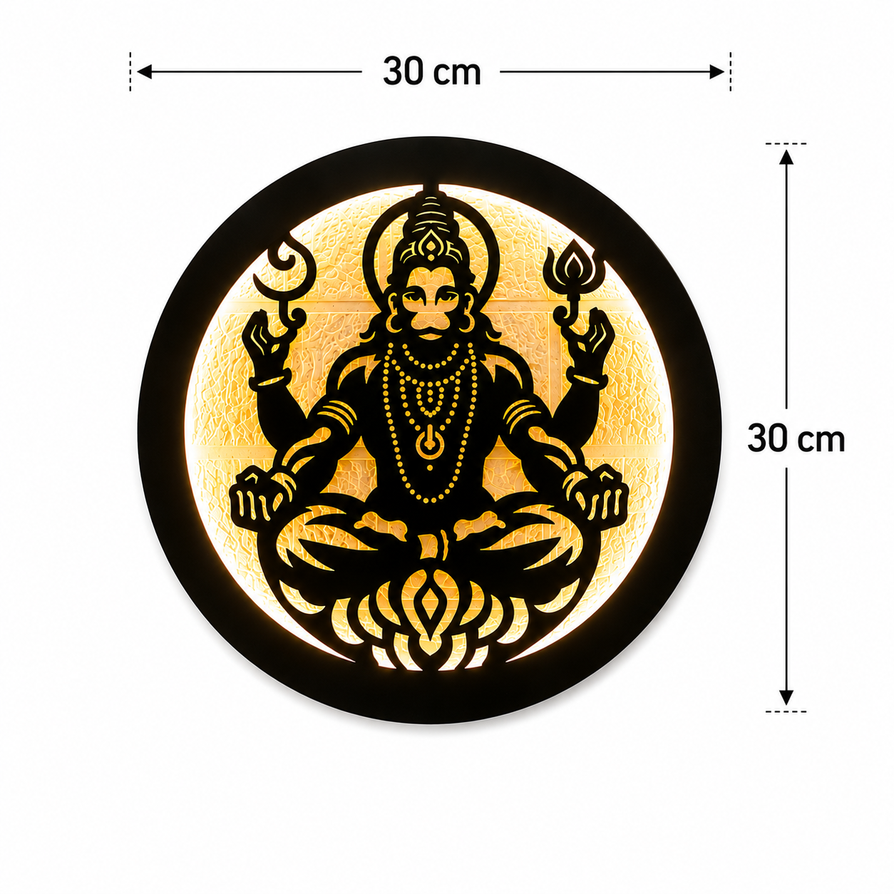 Veer Hanuman LED Wall Decor