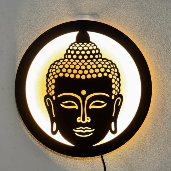 Buddha LED Wall Decor – Peace & Meditation Design
