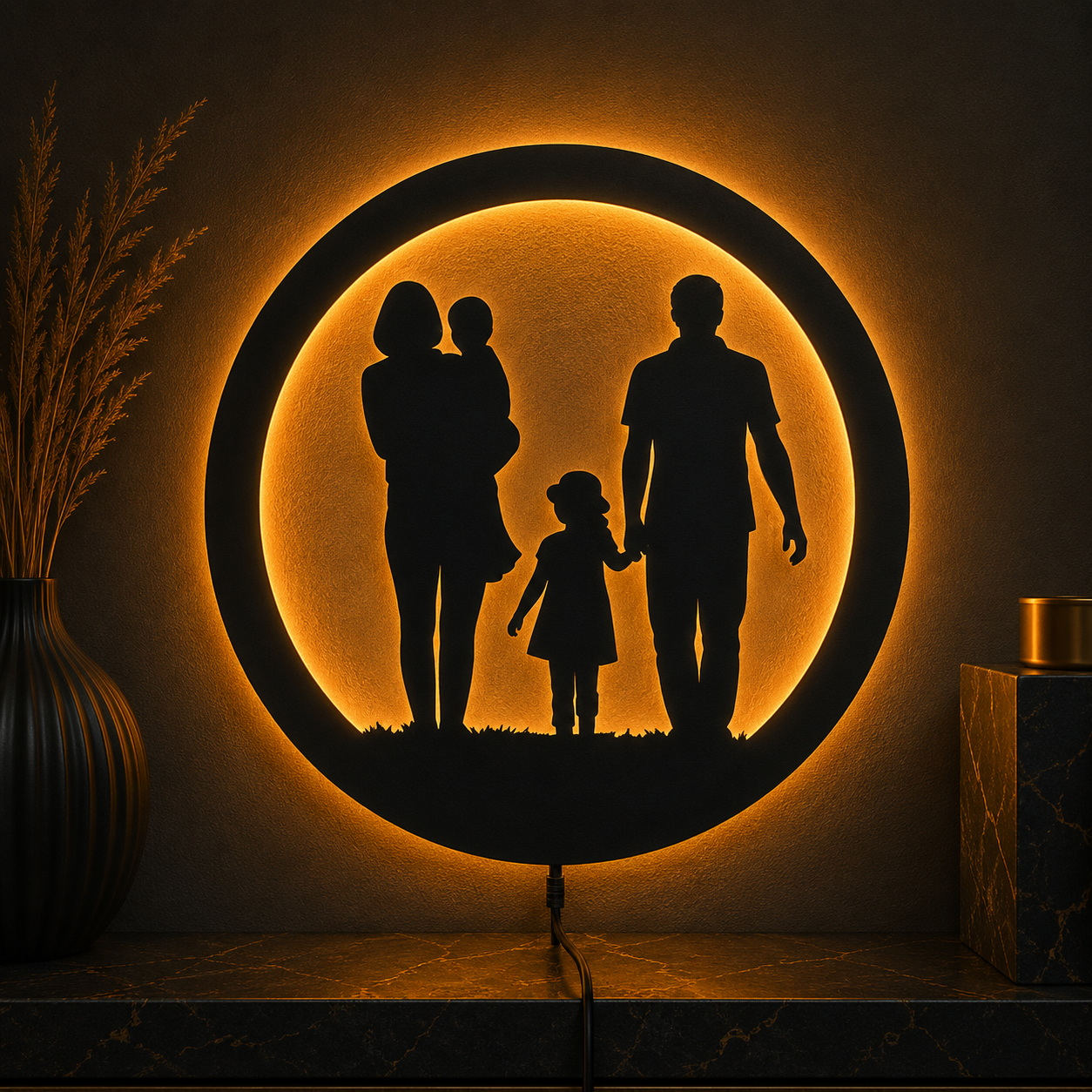Family Bond LED Wall Decor