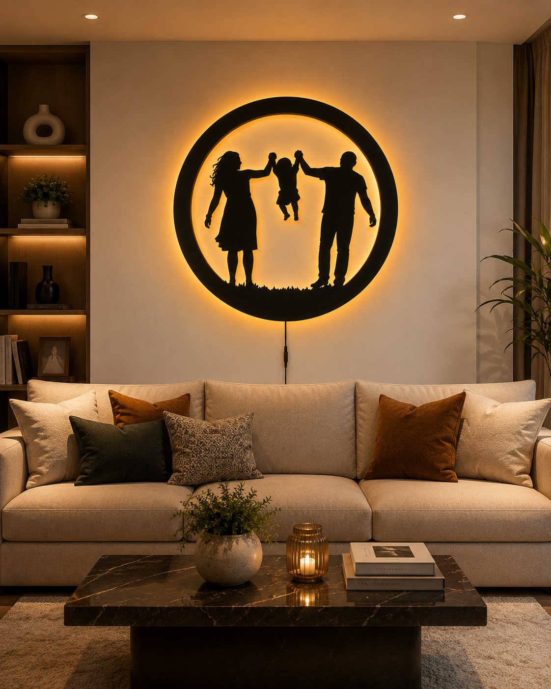 Family Bond LED Wall Decor