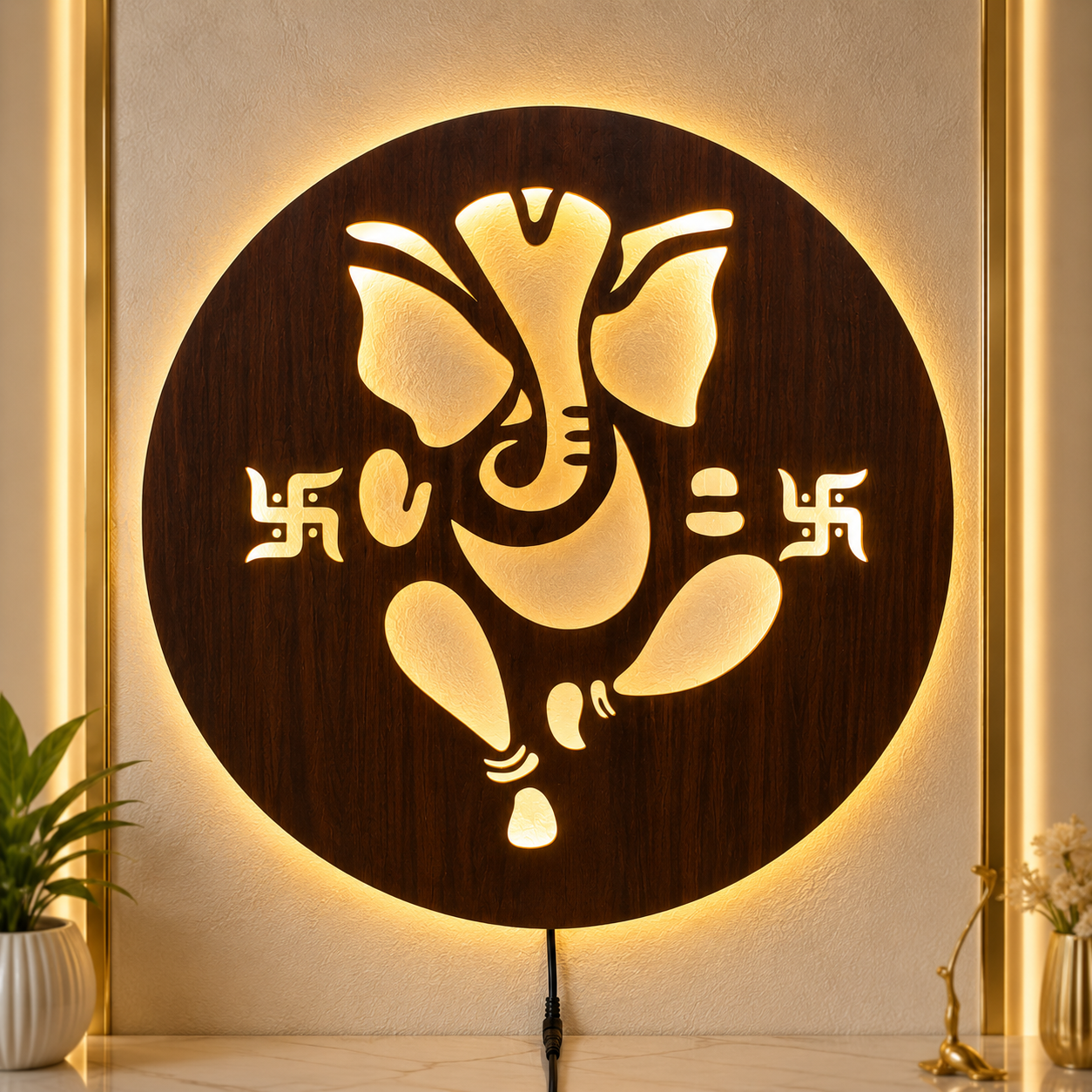 Ganpati LED Wall Decor