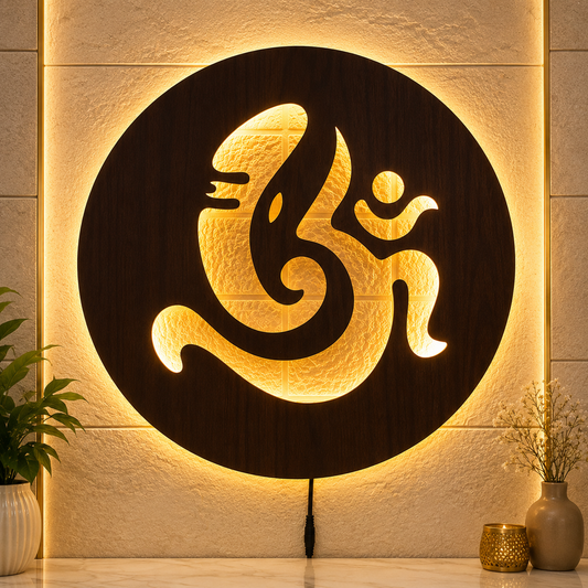 Om Ganesha LED Wall Decor