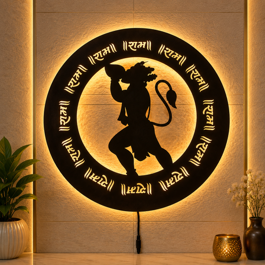 Hanuman Ji LED Wall Decor