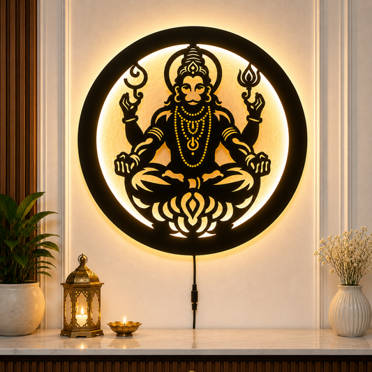Veer Hanuman LED Wall Decor