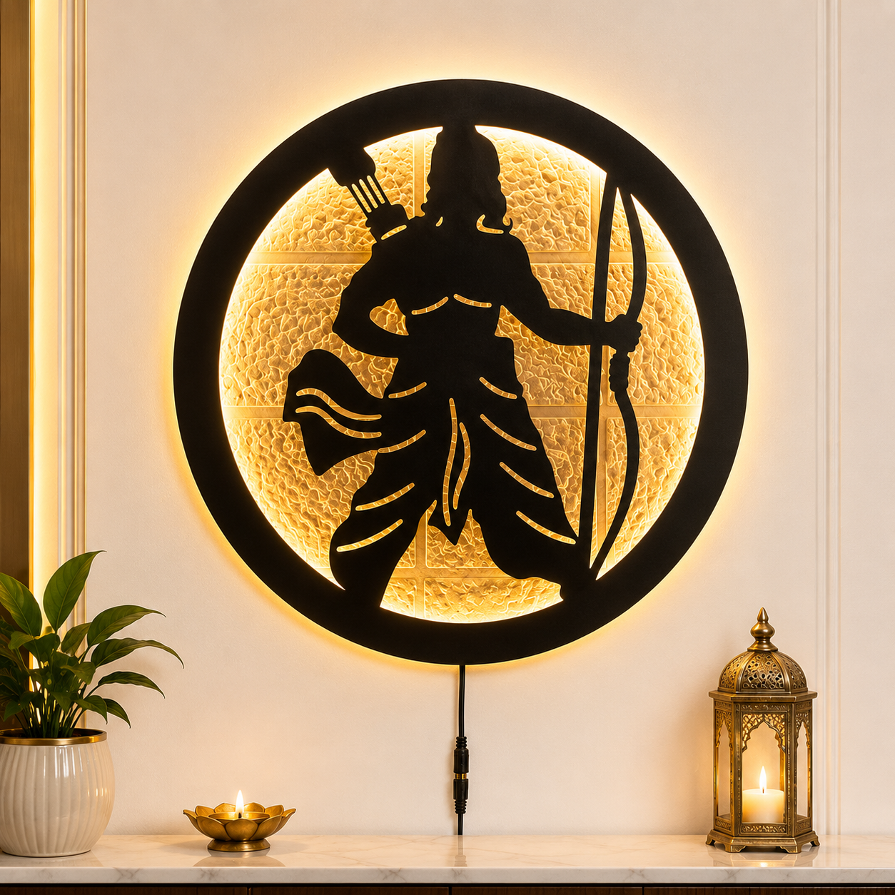 Shri Ram LED Wall Decor