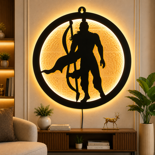 Jai Shri Ram LED Wall Decor