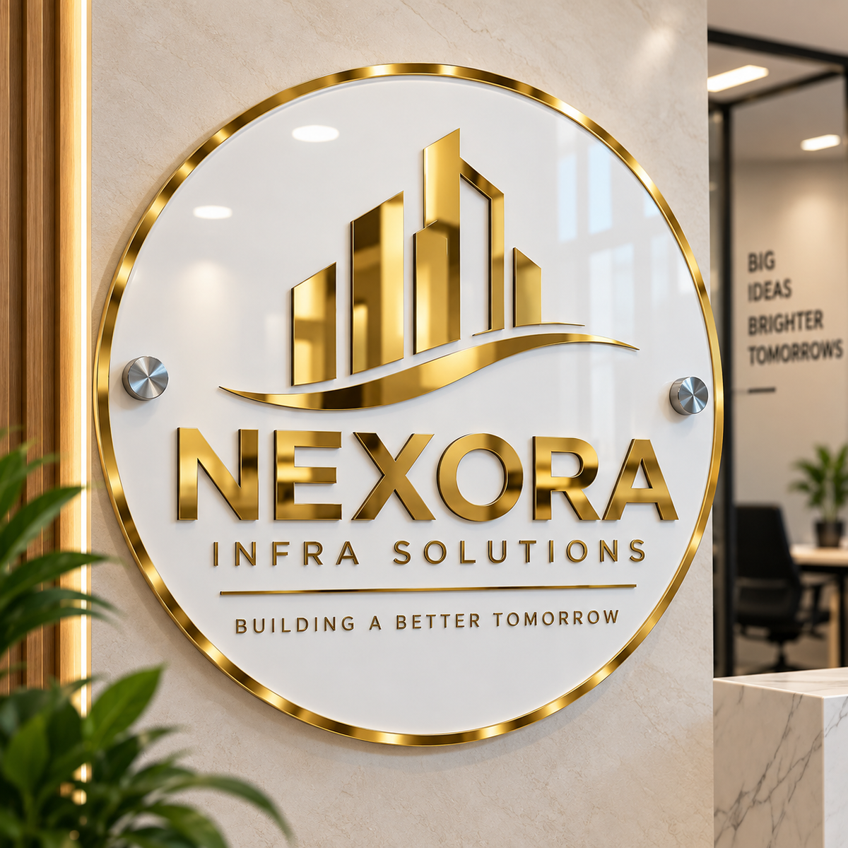Office Acrylic Logo Board