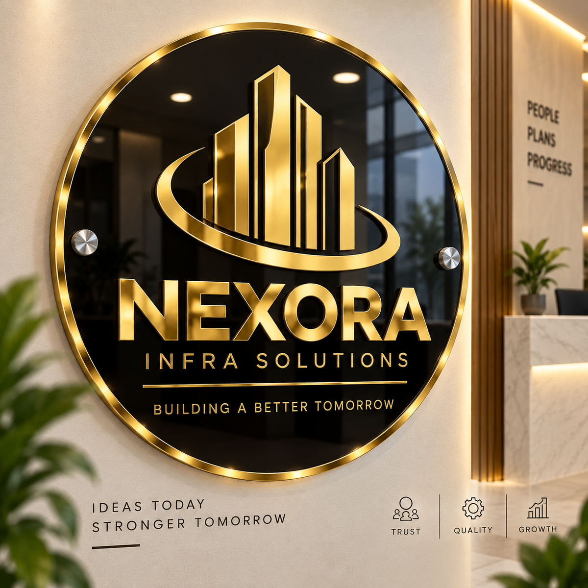 Office Acrylic Logo Board