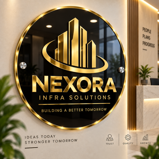 Office Acrylic Logo Board