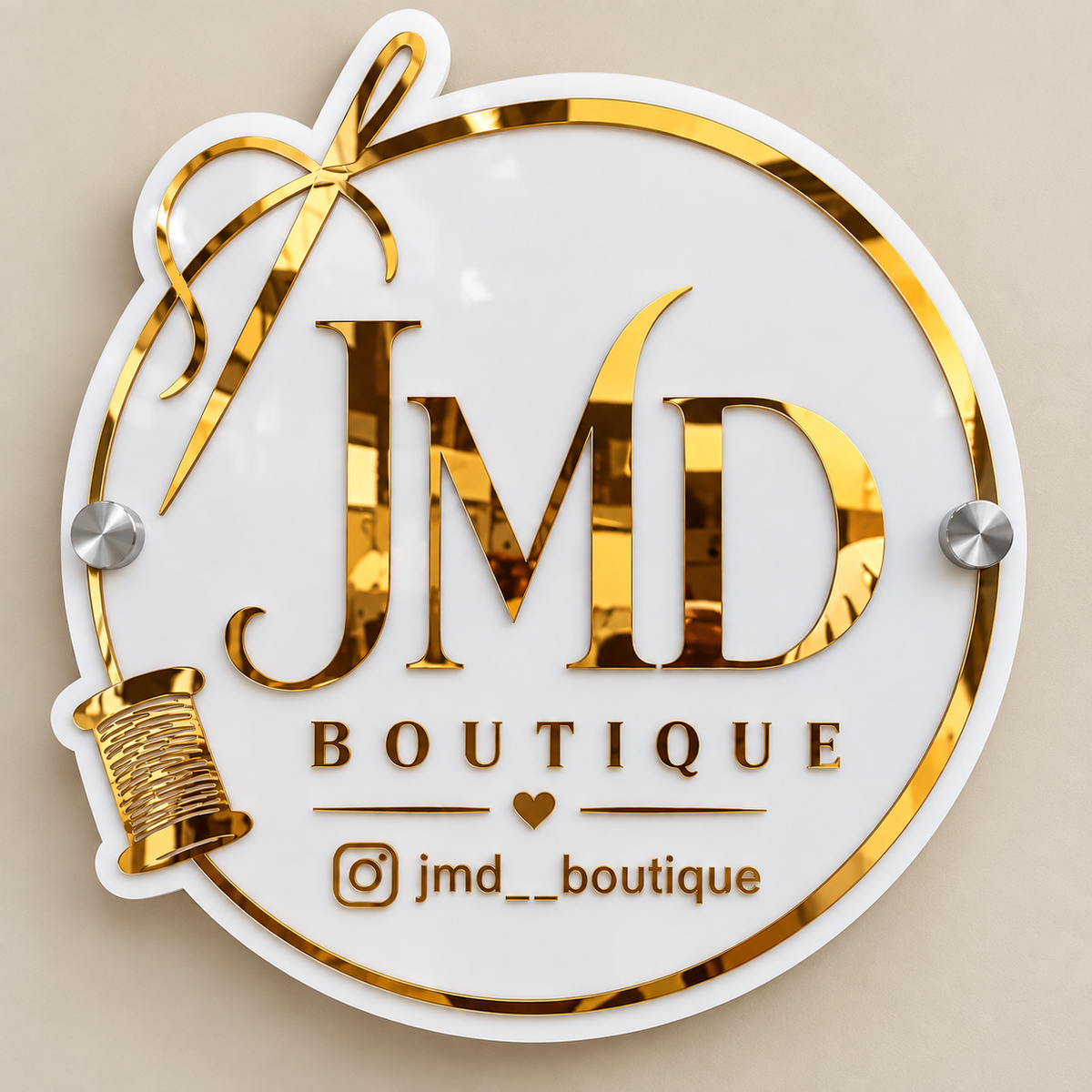 Acrylic Boutique Logo Board – Premium Business Sign