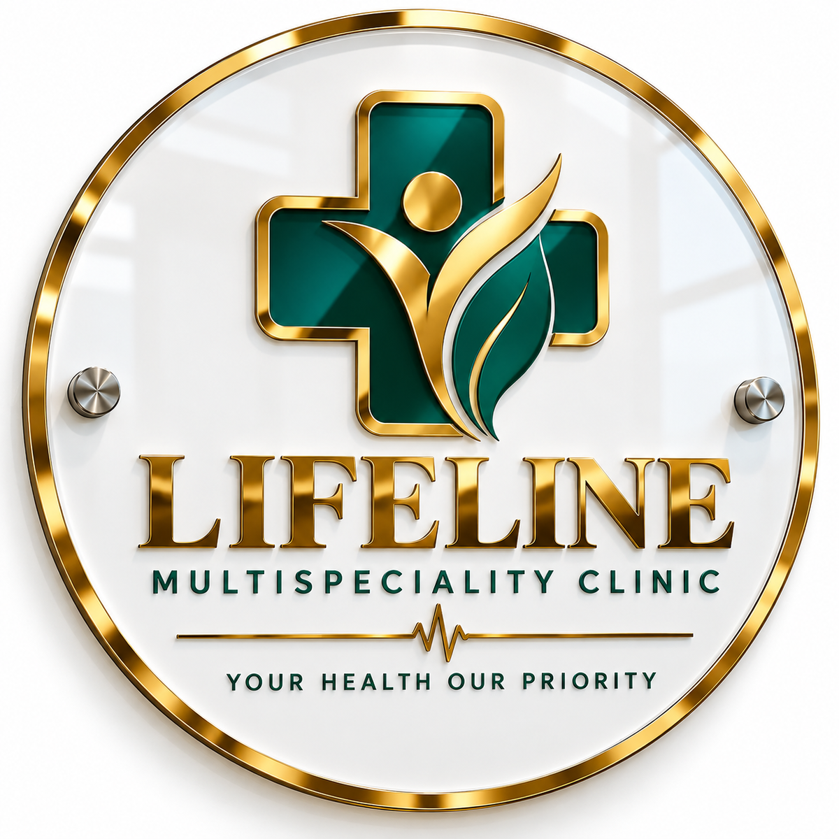 Hospital, Clinic & Medical Acrylic Logo Board