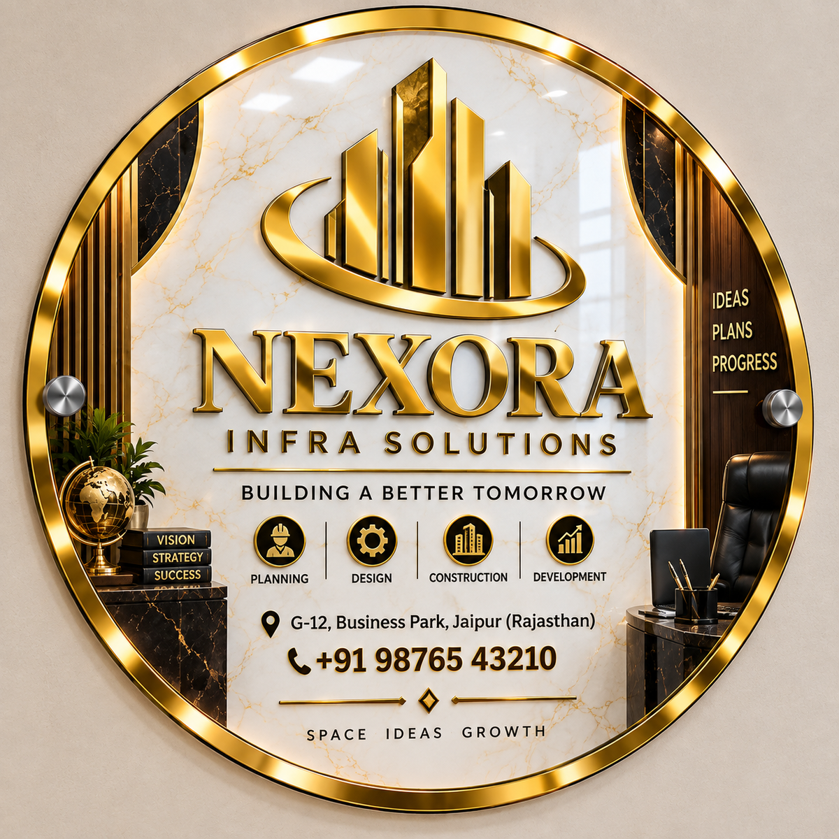 Office Acrylic Logo Board