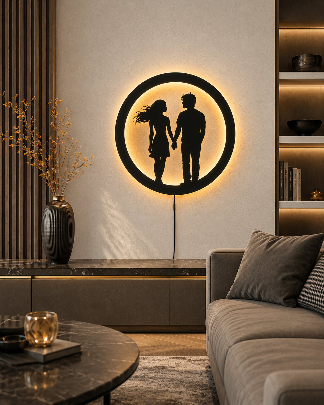 Couple Glow LED Home Decor