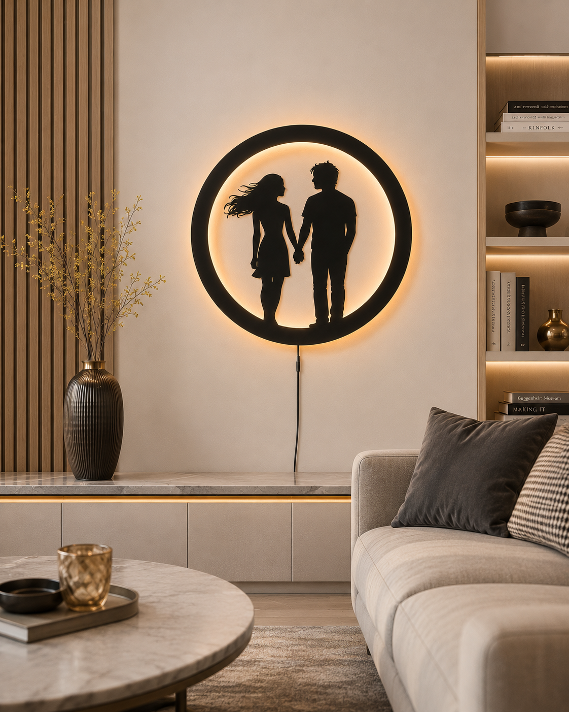 Couple Glow LED Home Decor