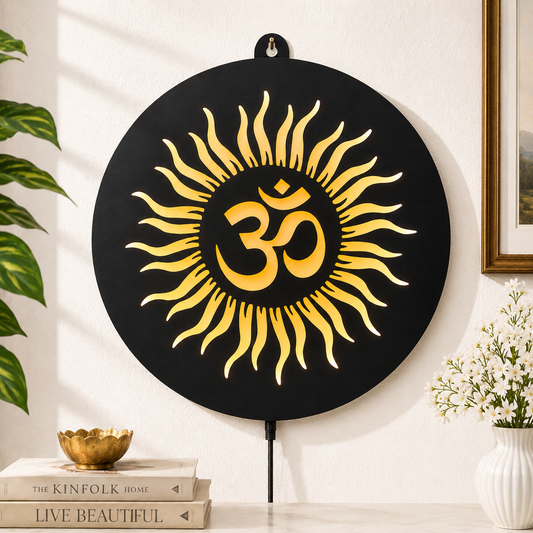 Om Sun LED Wall Decor