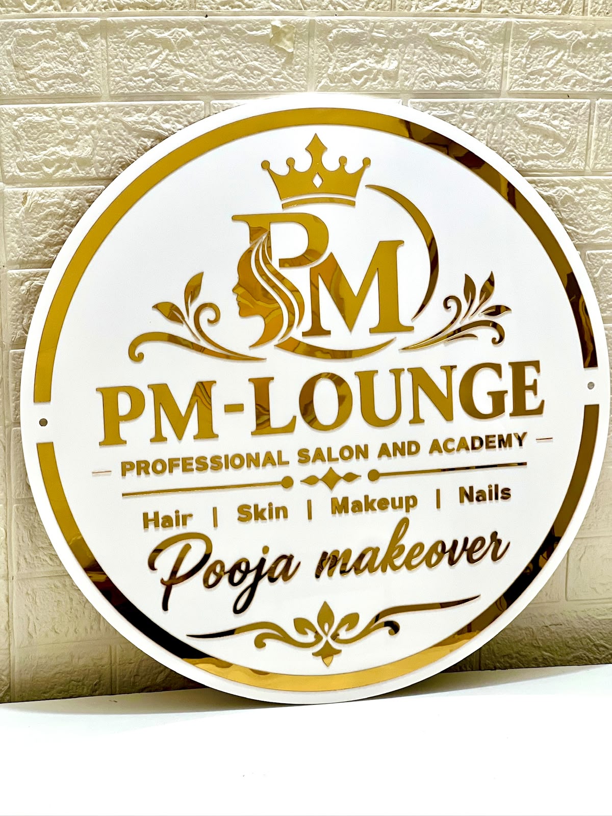 Acrylic Salon Logo Board – Premium Business Sign